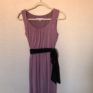 Ann Taylor belted purple dress- size 2